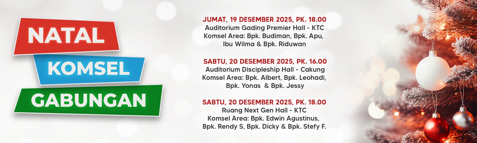 Natal Komsel Gabungan 19-20 Des 2025
